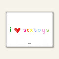 Poster - I Love Sex Toys / Versione orizzontale