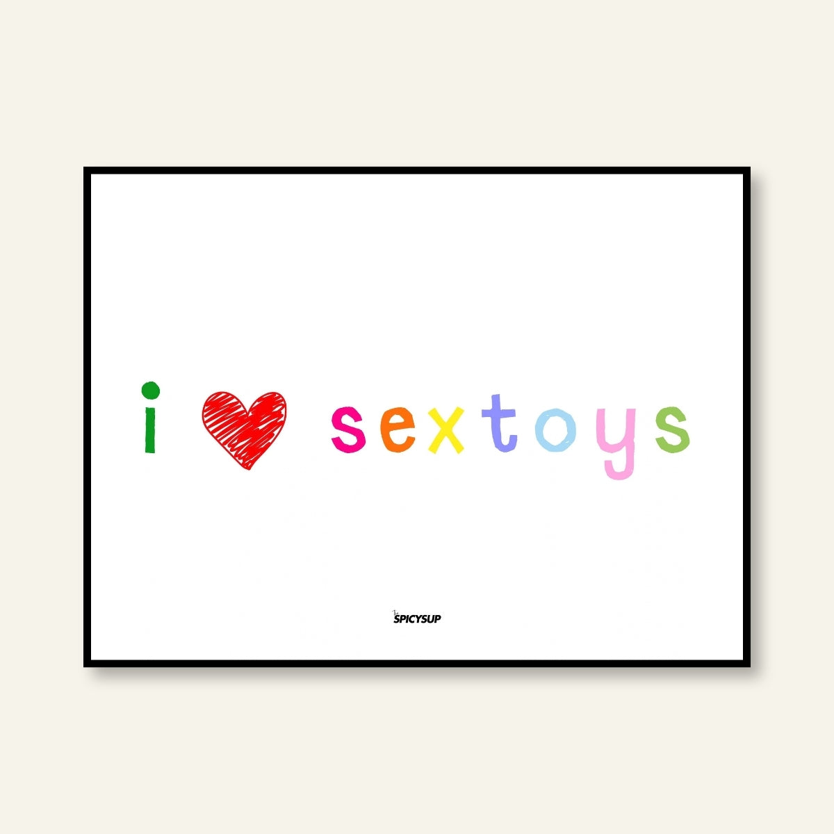 Poster - I Love Sex Toys / Versione orizzontale