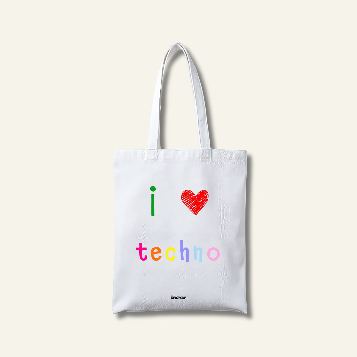 Tote Bag - I Love Techno / Bianca