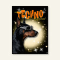 Poster - Techno animal_01 / Vari Colori