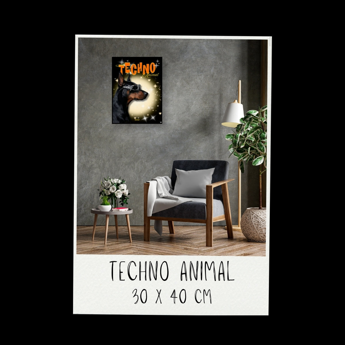 Poster - Techno animal_01 / Vari Colori