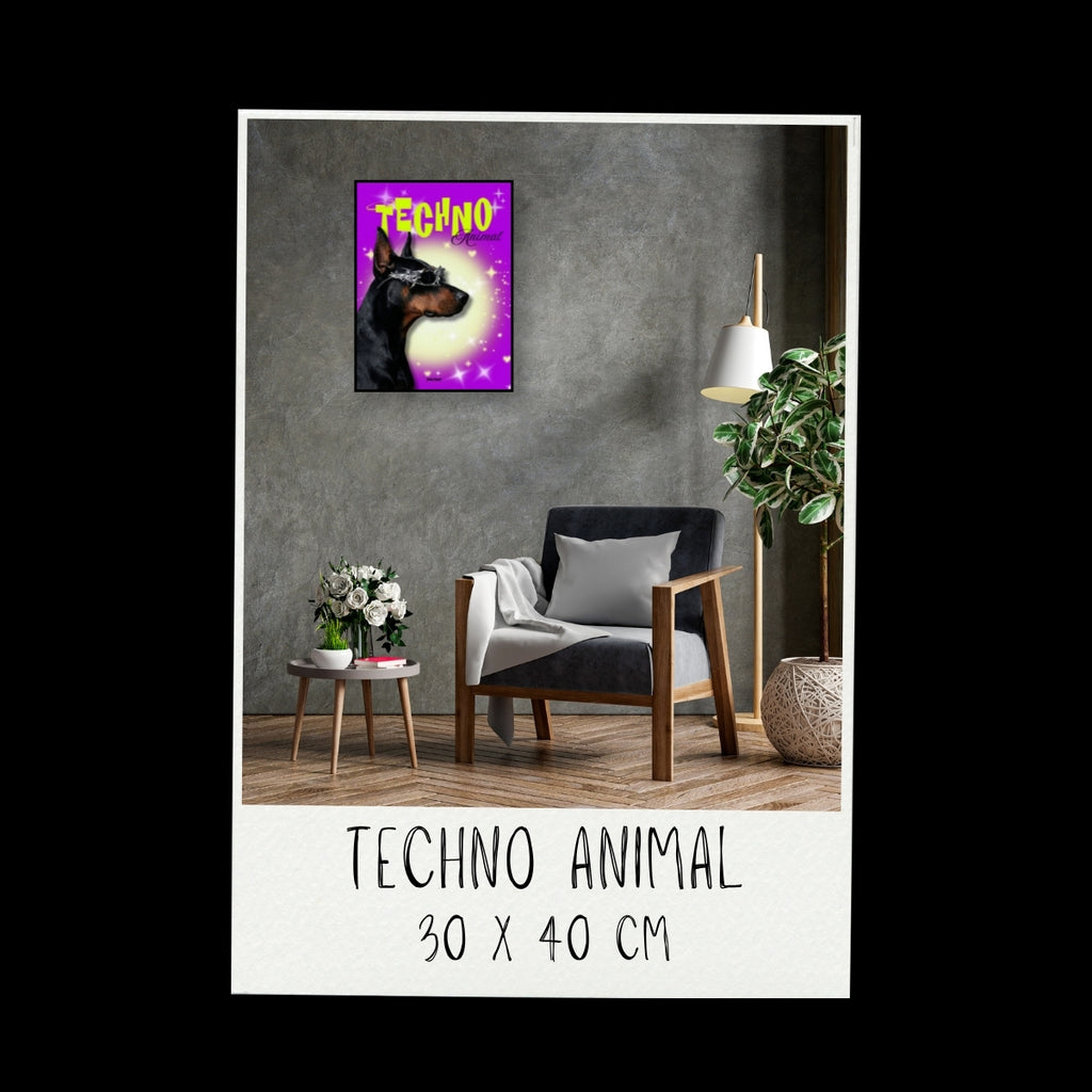 Poster - Techno animal_01 / Vari Colori