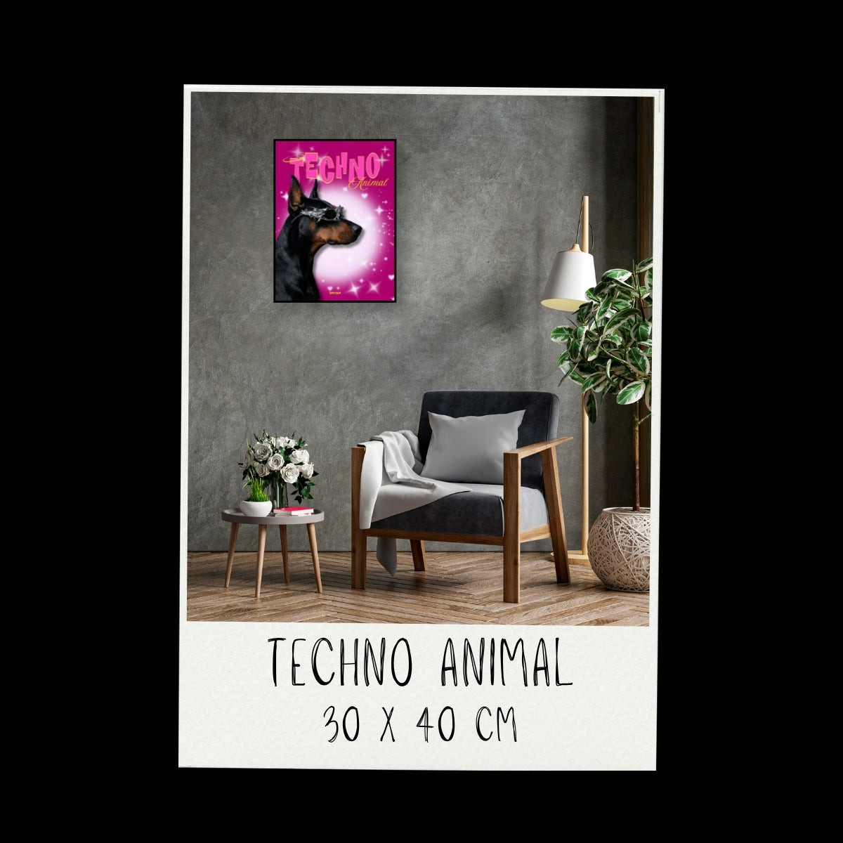 Poster - Techno animal_01 / Vari Colori