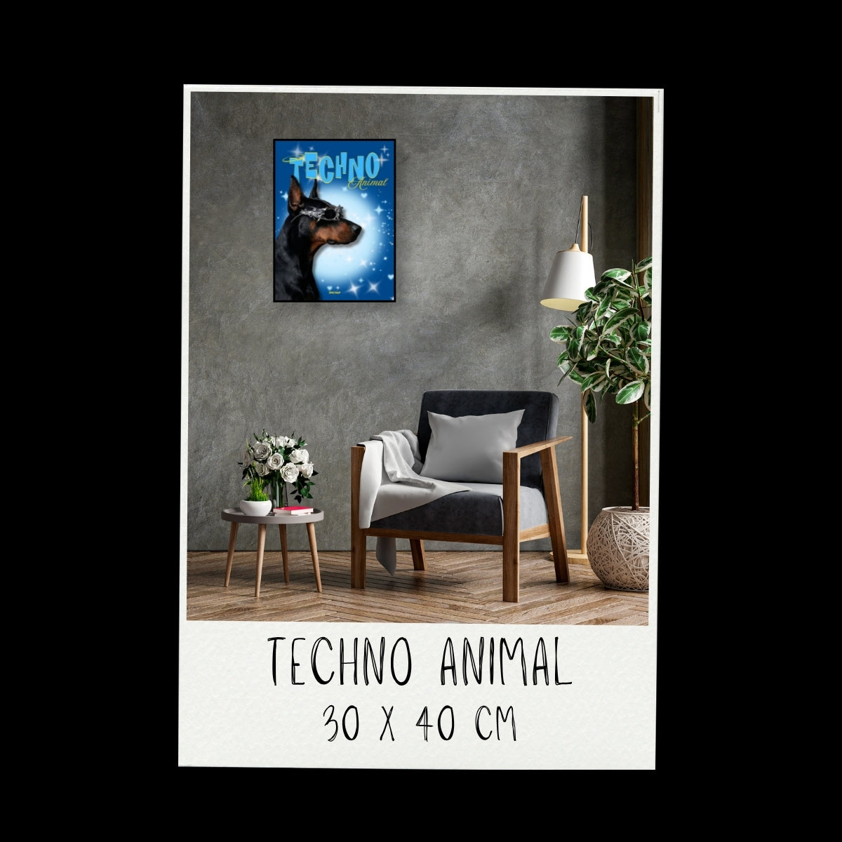 Poster - Techno animal_01 / Vari Colori