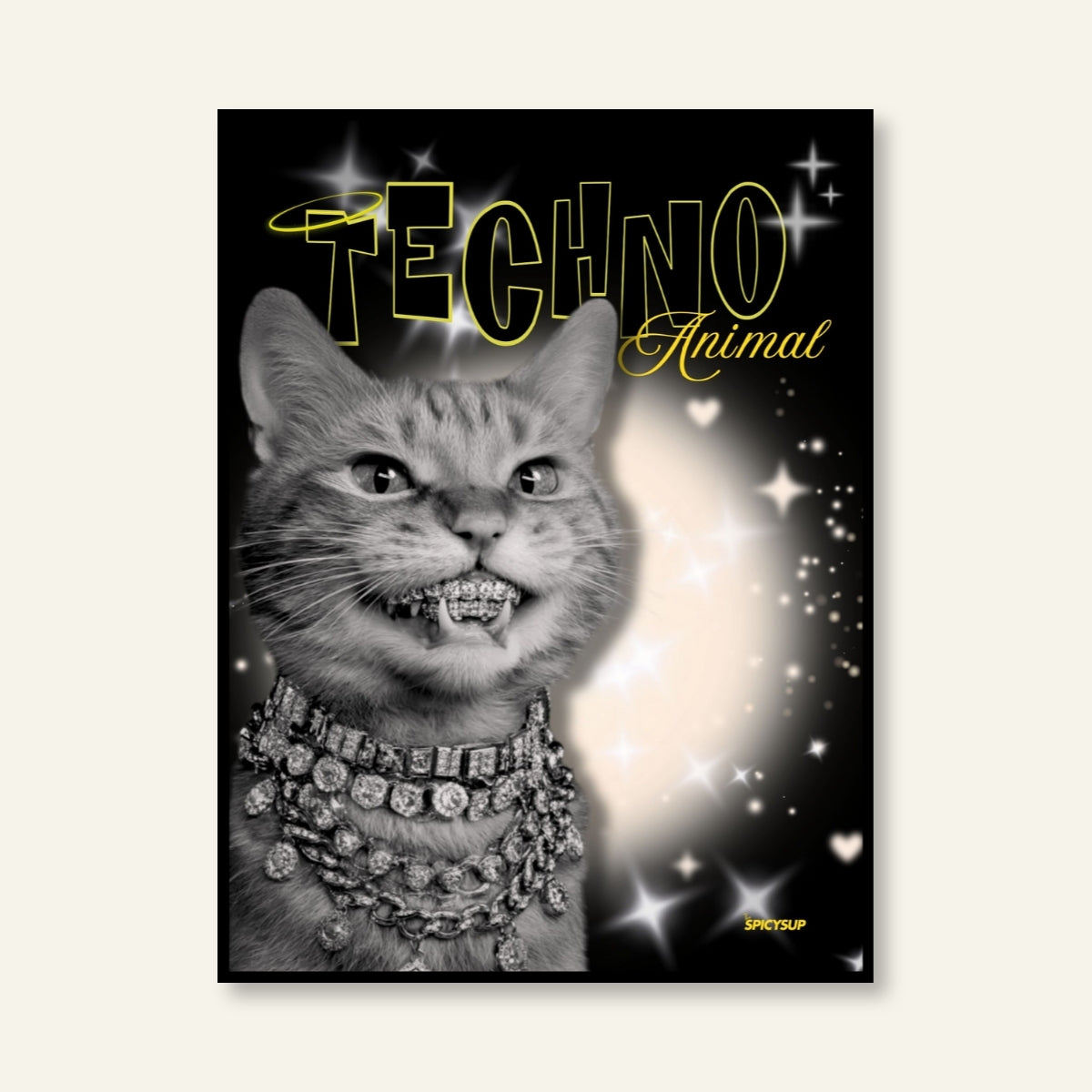 Poster - Techno animal_02 / Vari Colori