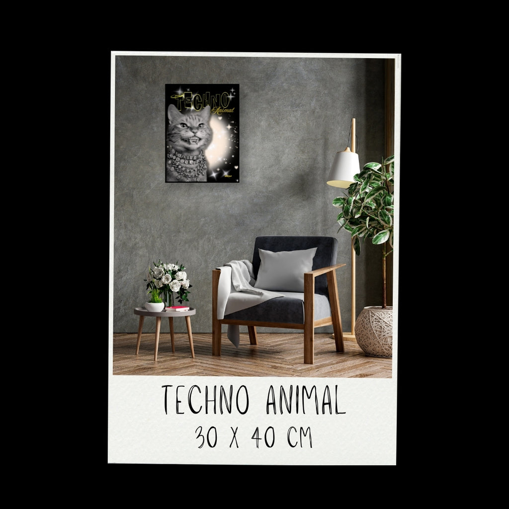 Poster - Techno animal_02 / Vari Colori