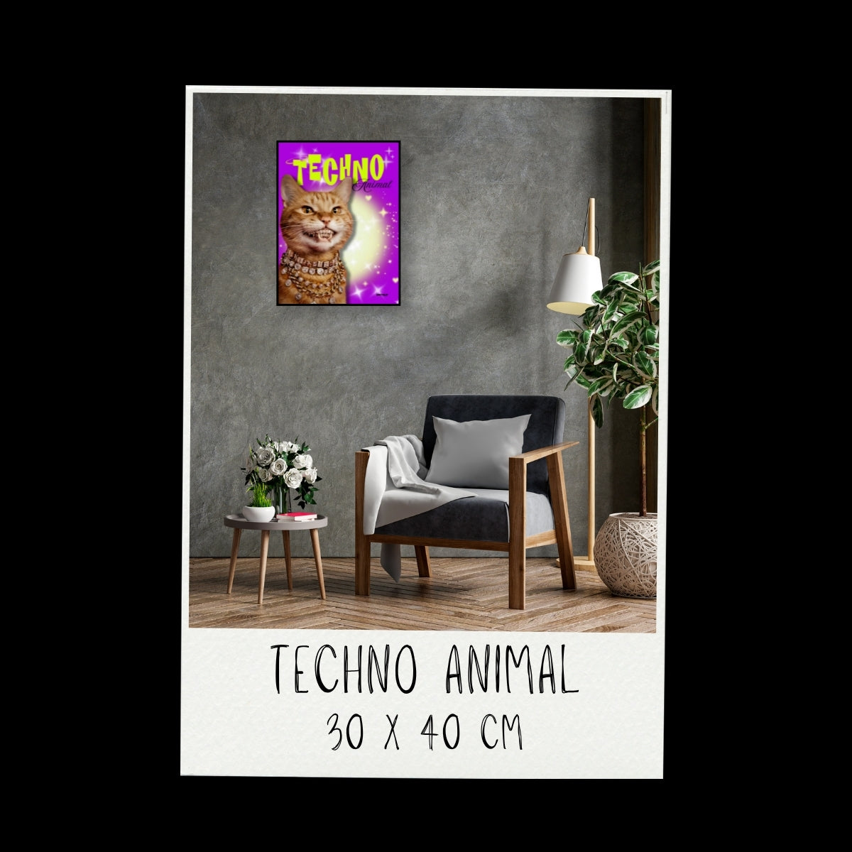 Poster - Techno animal_02 / Vari Colori