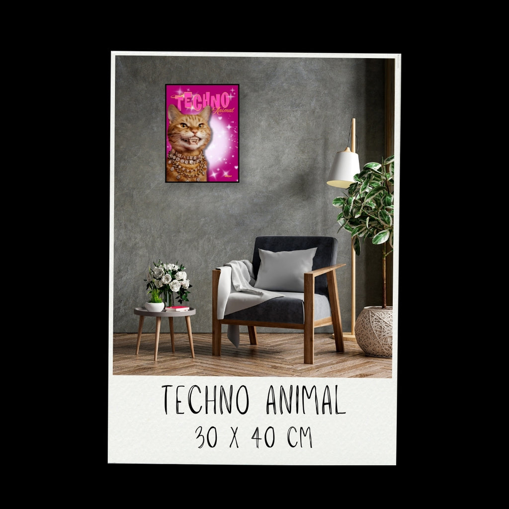 Poster - Techno animal_02 / Vari Colori