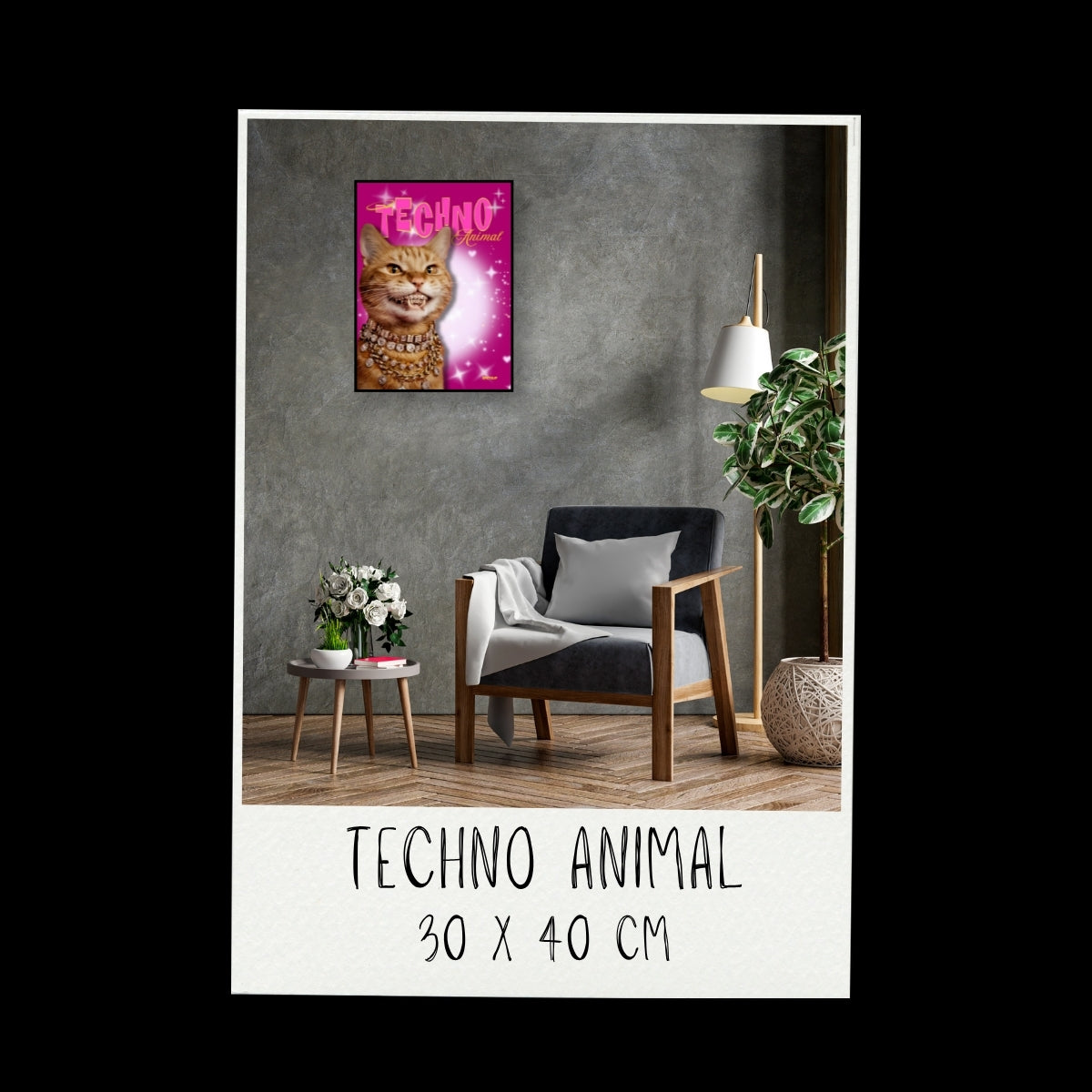 Poster - Techno animal_02 / Vari Colori