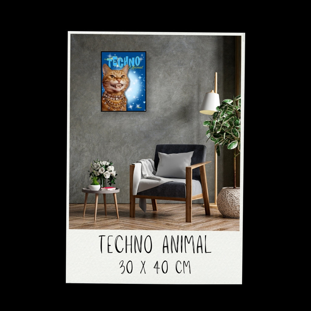 Poster - Techno animal_02 / Vari Colori