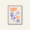 Poster - Wine Club / Vari Colori