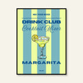 Poster - Cocktail / Margarita / Righe