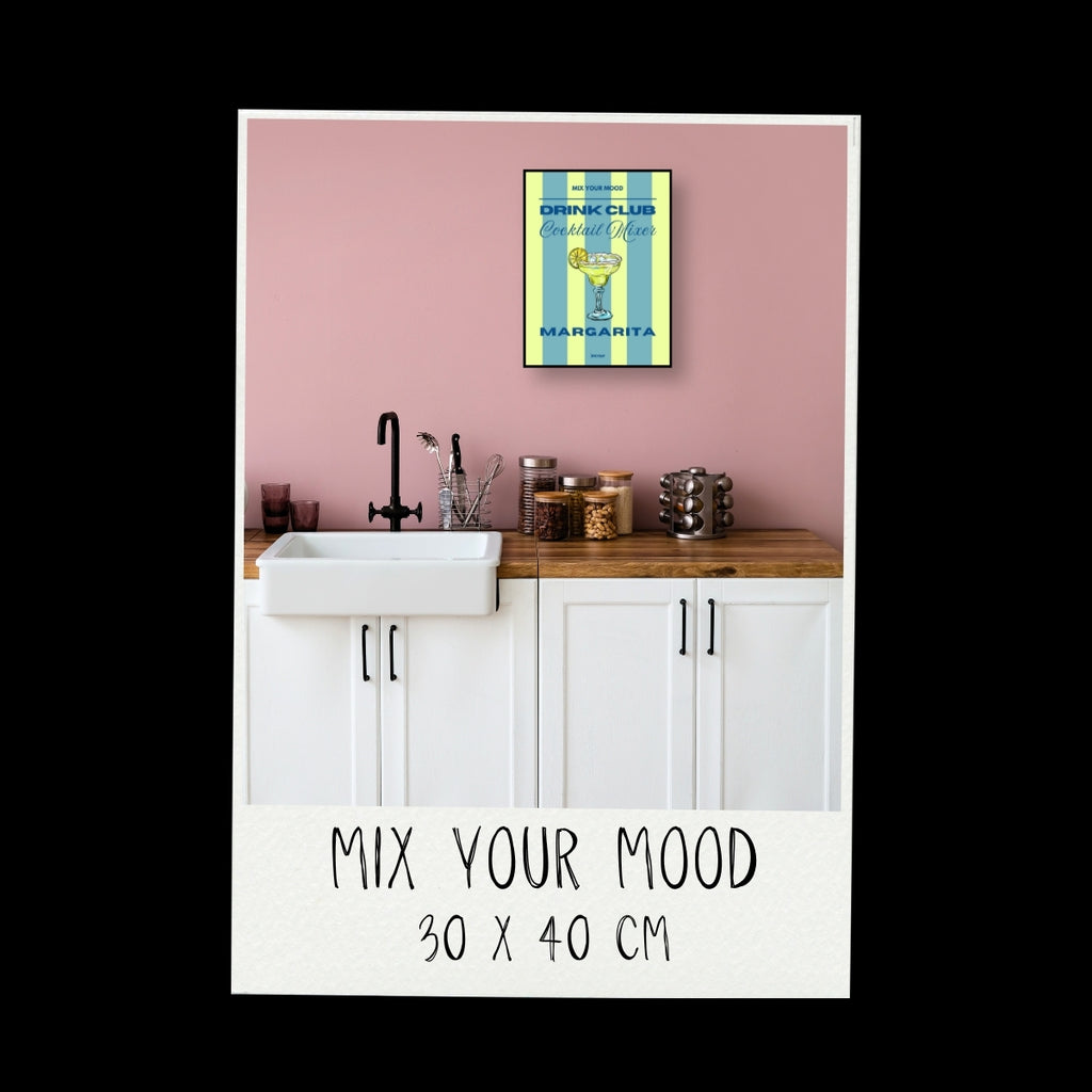 Poster - Cocktail / Margarita / Righe