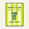 Poster - Cocktail / Mojito / Righe
