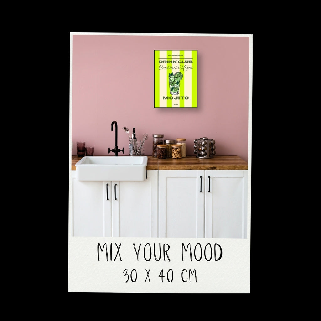 Poster - Cocktail / Mojito / Righe