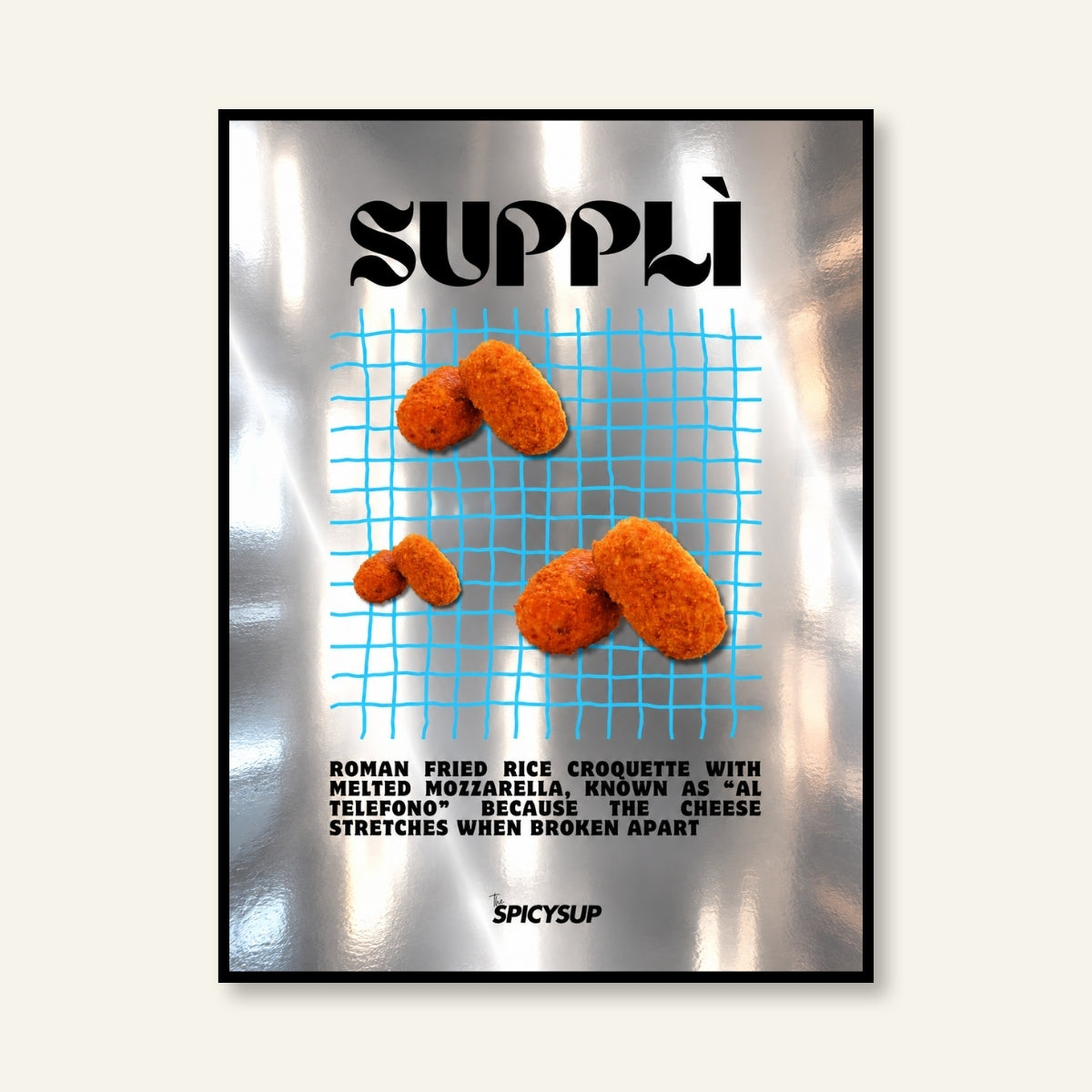 Poster - Supplì / Silver