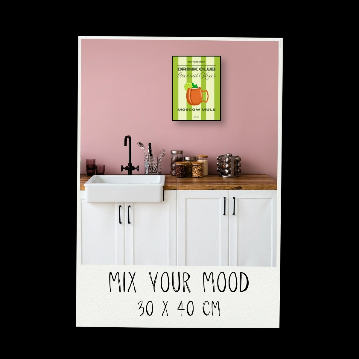 Poster - Cocktail / Moscow Mule / Righe