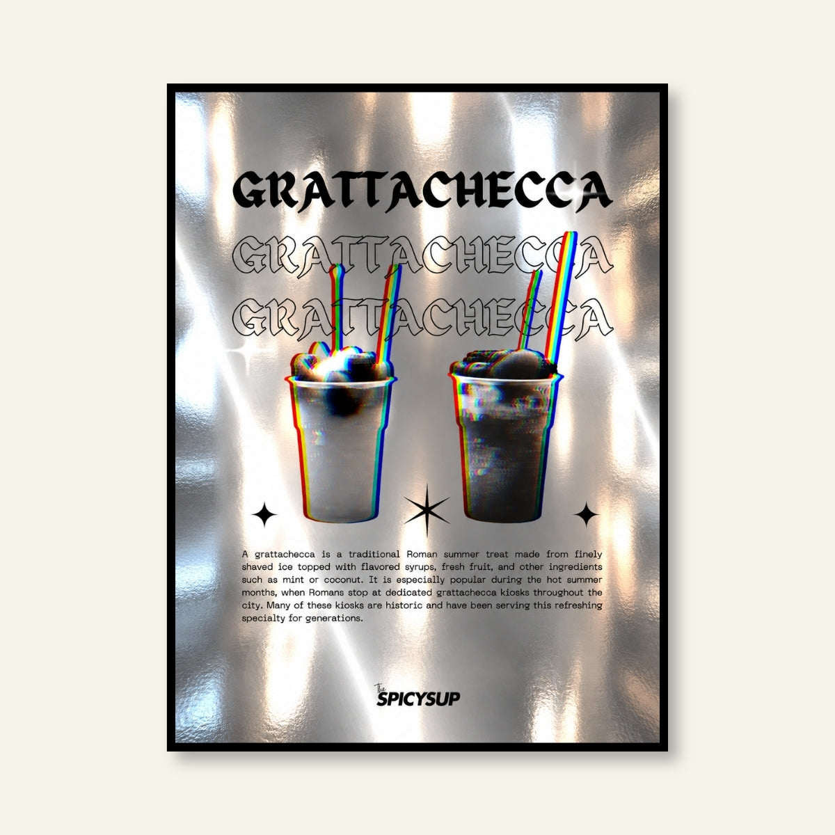 Poster - Grattachecca / Silver
