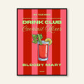 Poster - Cocktail / Bloody Mary / Righe
