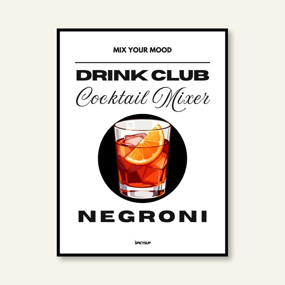 Poster - Cocktail / Negroni
