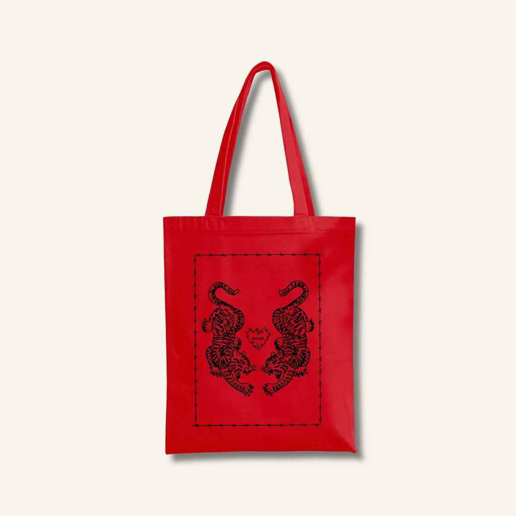 Tote Bag - Tigri / Rossa